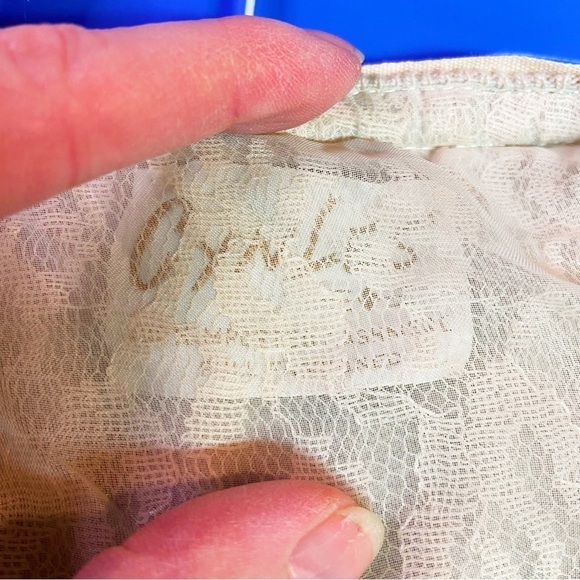 CynLes cashmere lace taupe covered button cardigan sweater 50s 60s collar snaps - Picture 6 of 13